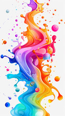 Obraz premium Vibrant Splash, Colorful Vector Background