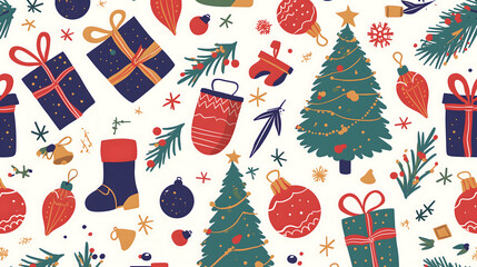 christmas seamless pattern
