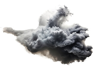 a cloud of smoke on a white background - Powered by Adobe