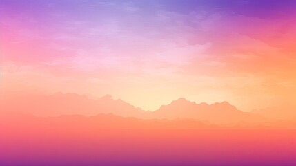 Fototapeta premium Gradient sunset sky with rich hues of orange and purple, ideal for inspirational quotes or serene themes