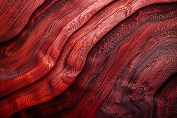 Fototapeta premium a striking close-up of rich red wood grain textures