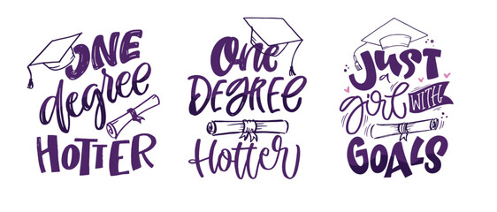 Senior 2024, Class 2024 - lettering hand drawn doodle print. T-shirt design, mug print, 100% vector