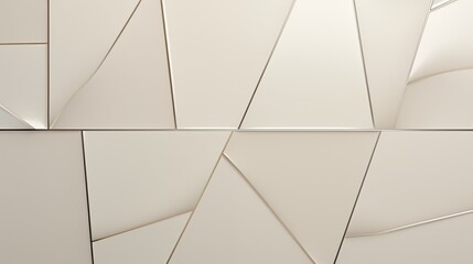 Minimalist Geometric Abstract Wall Panel with 3D Texture