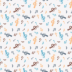 musical notes pattern