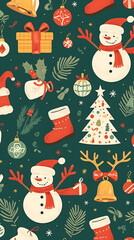 christmas seamless pattern