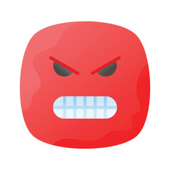 Hate emoji vector design in trendy style, ready to use icon