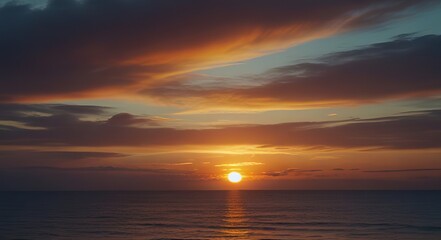 Fototapeta premium sunset over the sea images