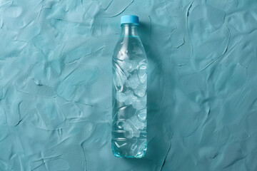 Water bottle plastic trash being recycled to reduce plastic waste.

 - obrazy, fototapety, plakaty