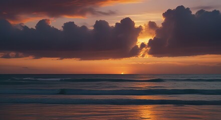 Obraz premium sunset over the sea images