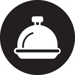 food delivery glyph icon