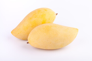 ripe mango on white backgroud
