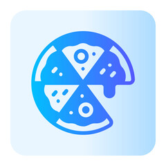 pizza gradient icon