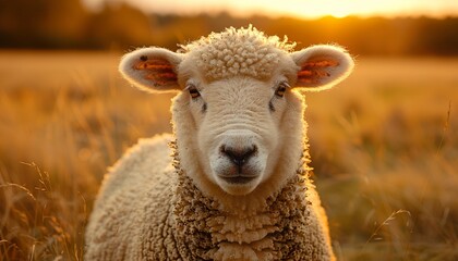 Obraz premium Photo of sheep taken in backlight for Eid al-Adha 