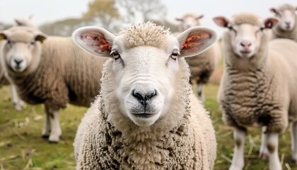 Fototapeta premium Photo of sheep 