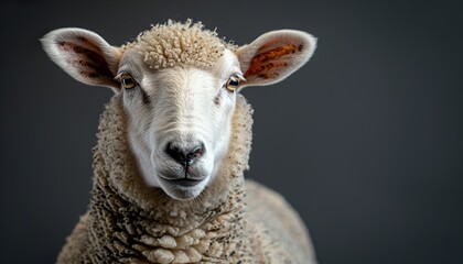 portrait of a sheep