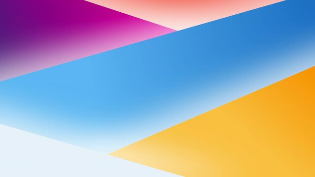 Live wallpaper animation from wavy shapes filled colorful shapes with parallax effect, 4K seamless loop abstract background