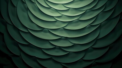 Naklejka premium Close-up of dark green textured scales pattern