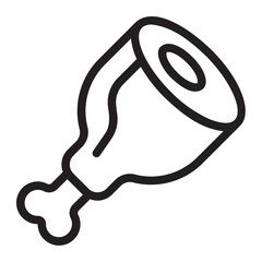meat line icon