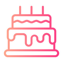 cake gradient icon