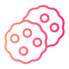 chocolate chip gradient icon