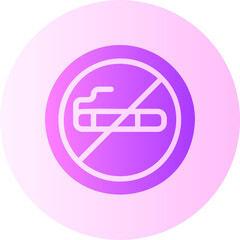 no smoking gradient icon
