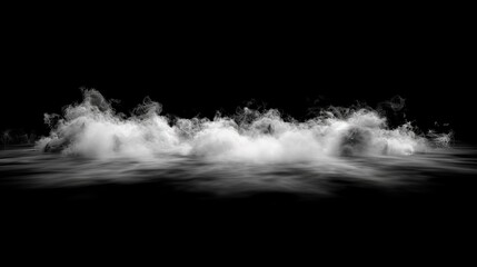 Smoke black ground fog cloud floor mist background steam dust dark white horror overlay. Ground smoke haze night black water atmosphere 3d magic spooky smog texture isolated transparent effect circle