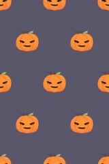 halloween pumpkin pattern seamless background