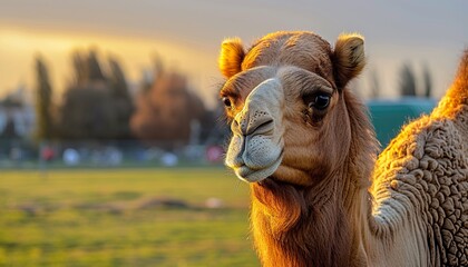 Obraz premium camel in the desert