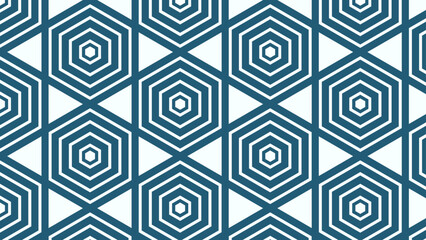 abstract geometric pattern with hexagons for fabric surface design packaging vector illustration