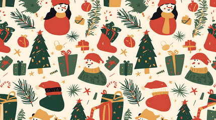 christmas seamless pattern