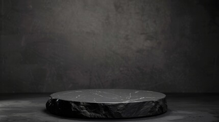 Minimalist Black Rock Podium product display