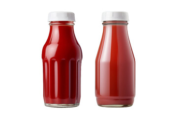 Crimson Elixir: A Duet of Scarlet Ambrosia. On a White or Clear Surface PNG Transparent Background.