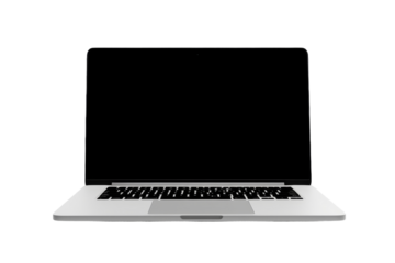 Digital Oasis: The Laptops Glowing Portal to Creativity. On a White or Clear Surface PNG Transparent Background.