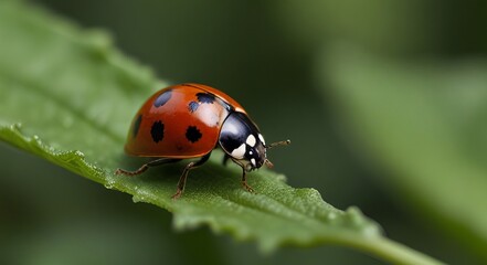 ladybug on leaf