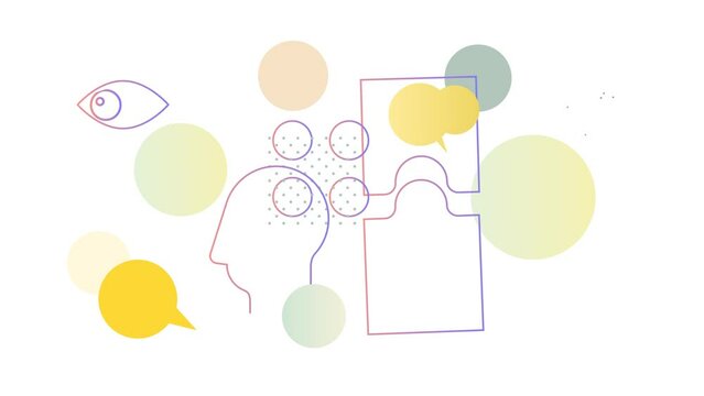 Design Process to find problems and create innovative solutions - An Animated Illustration as MP4 10 File