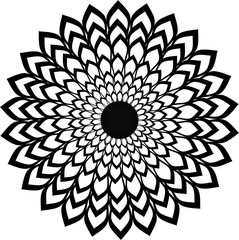 Black and white mandala,Paint art, Mandala art.