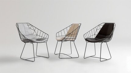 Wireframe Side Chairs