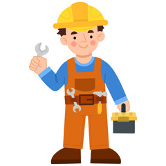 Engineer vector illustration