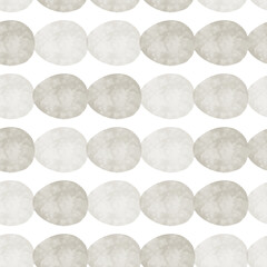 Seamless pattern with easter eggs, hand drawn illustration in watercolor style