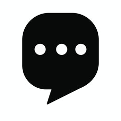 message chat dialog icon vector