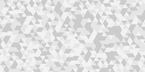 Seamless geometric pattern square shapes low polygon backdrop background. Abstract geometric wall tile and metal cube background triangle wallpaper. Gray and white polygonal background.
