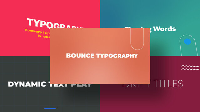 3D 360 Degree Text Spin | Animated Titles with Control Panels