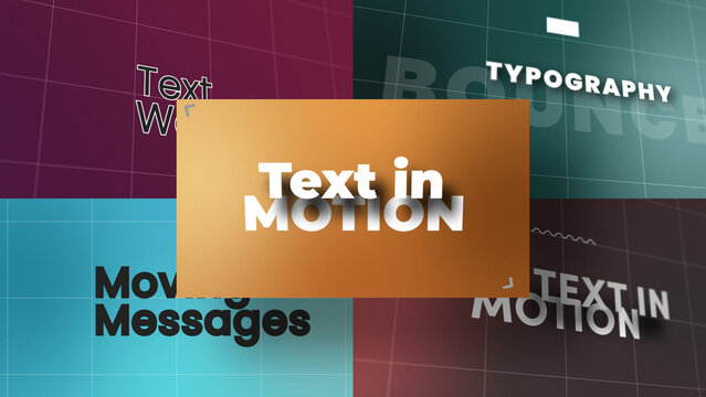 3D Animated Depth Text | Animated Titles with Control Panels
