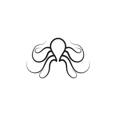 Octopus logo or symbol icon illustration design template