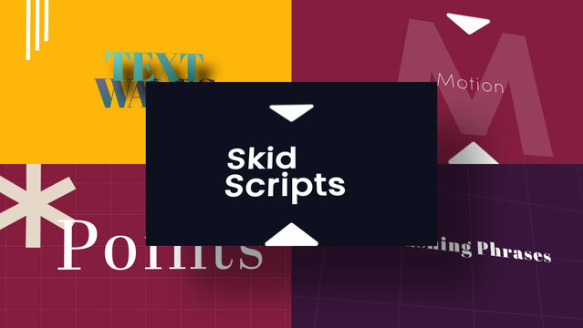 3D Conversation Text Patterns | Animated Titles with Control Panels
