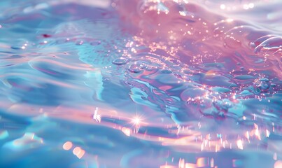 Pastel water in pink and blue pastels, Generative AI 