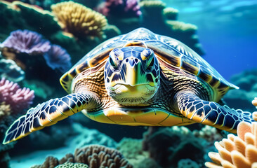Fototapeta premium green sea turtle