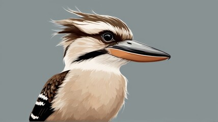 Obraz premium Kookaburra minimalist logo