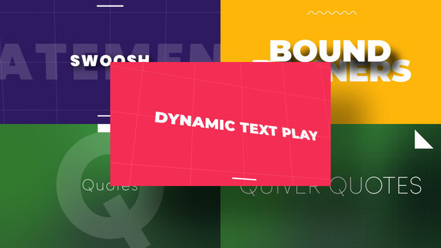 3D Depth Cue Text | Animated Titles with Control Panels