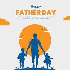 Happy Father Day poster design 